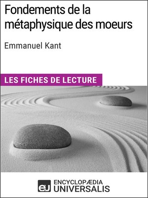 cover image of Fondements de la métaphysique des moeurs d'Emmanuel Kant